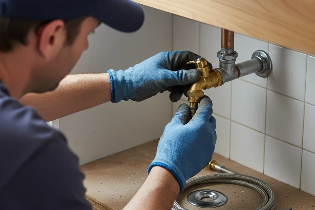 Shutoff valve and fitting work during Emergency Plumbing in Vicksburg